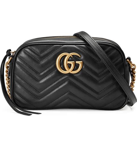 gucci gg marmont camera bag matelasse small black